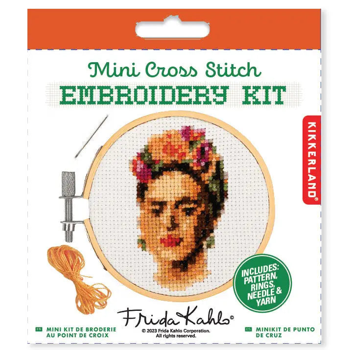Craft Kit: Frida Mini Cross Stitch