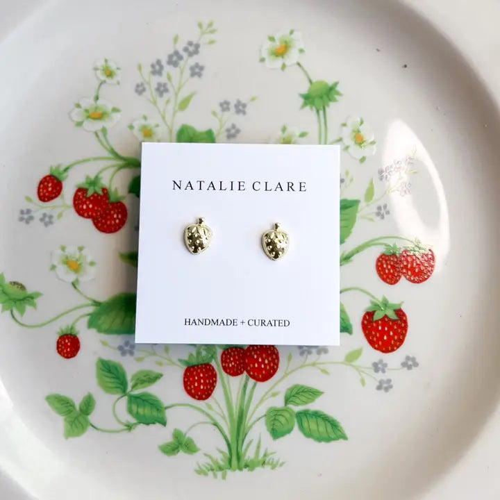 Earrings: Strawberry Stud