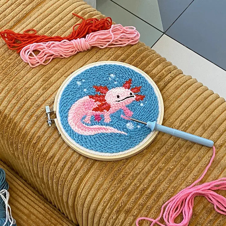 Craft Kits: Axolotl Punch Needle