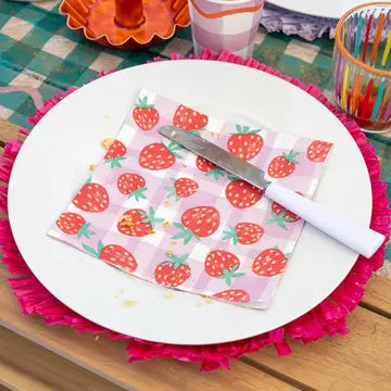 Napkins: Strawberry, 20PK