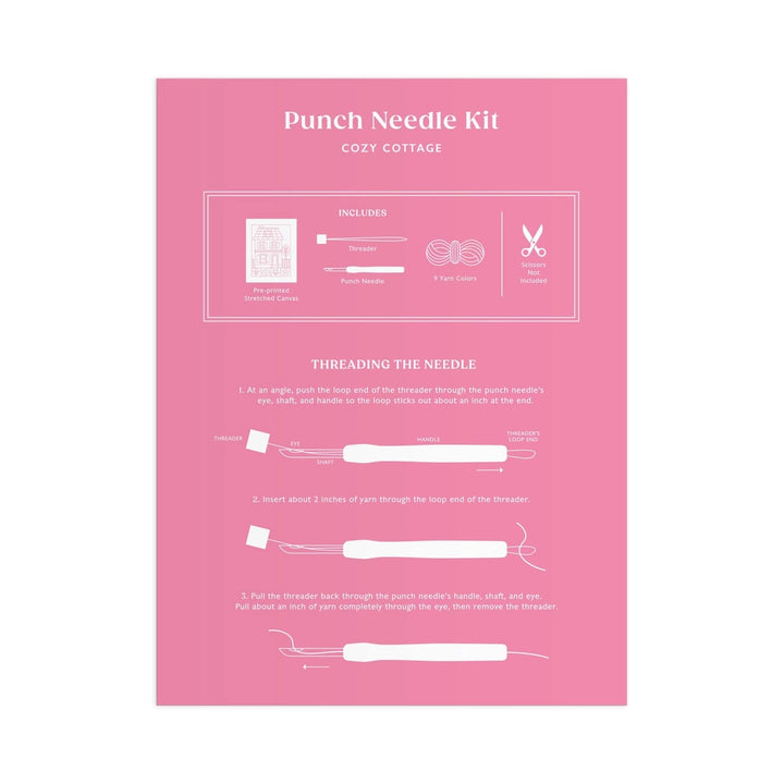 Punch Needle Kit: Cozy Cottage