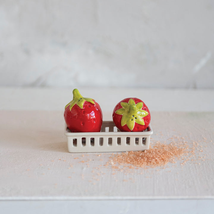 Salt & Pepper Shakers: Strawberry