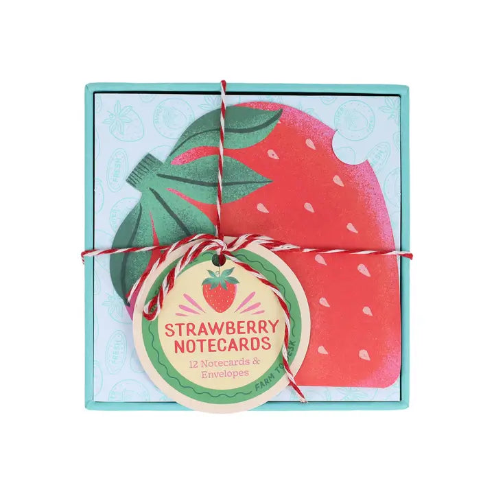 Notecards: Produce Strawberry