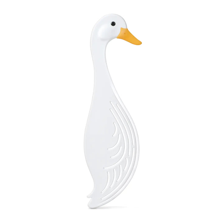 Fred & Friends Silly Goose Pot Strainer in White, fun kitchen tool for draining pasta and vegetables