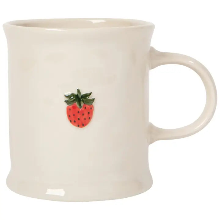Mug: Strawberry Embossed