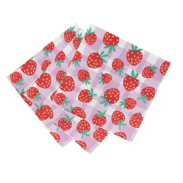 Napkins: Strawberry, 20PK