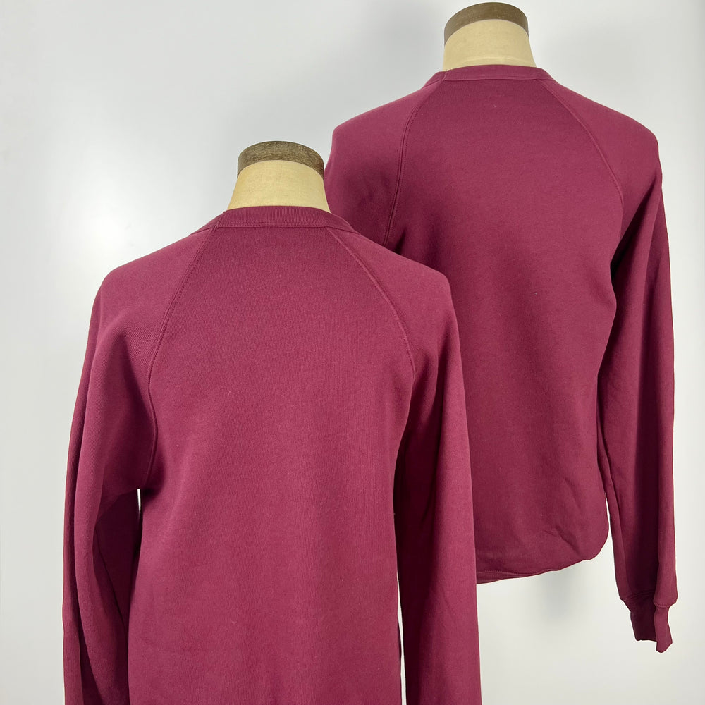 Kanibal & Co. Summit New Jersey sweatshirt showing front and back in maroon color with long sleeves