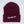 Kanibal & Co. maroon Summit NJ embroidered beanie with white stitched text on folded cuff