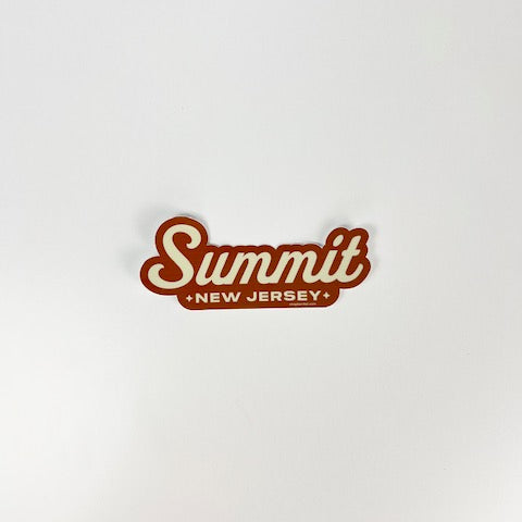Kanibal & Co. Summit NJ sticker in brown and cream colors for home decor