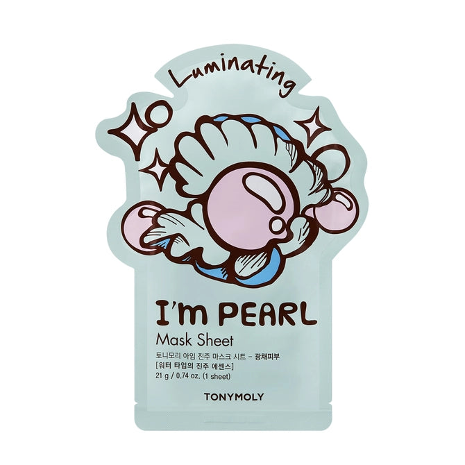 TonyMoly I'm Pearl Luminating Mask Sheet from the brightening sheet mask set for radiant skin