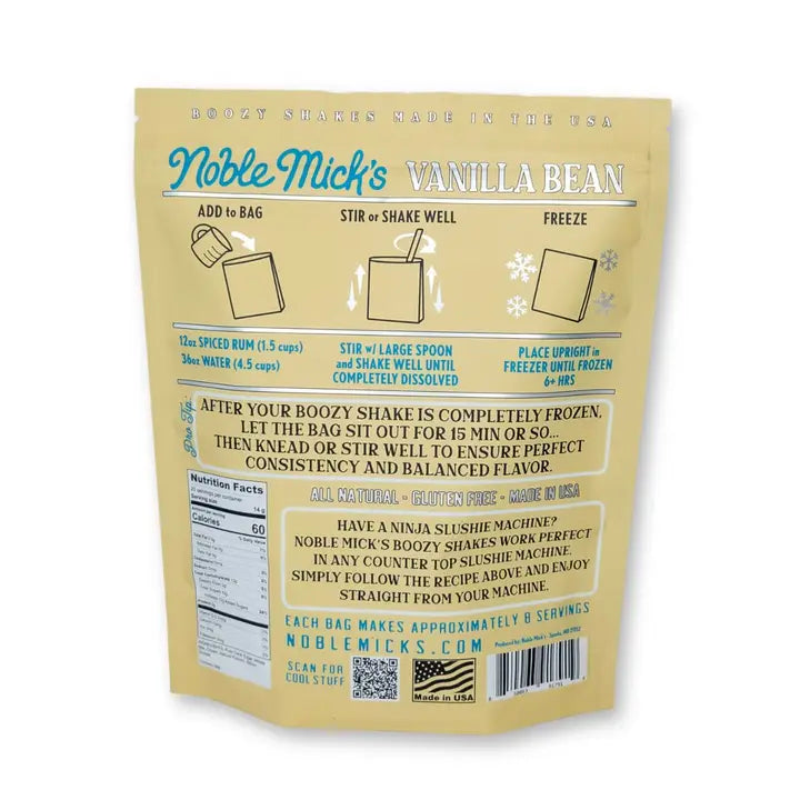 Boozy Shake Mix: Vanilla Bean