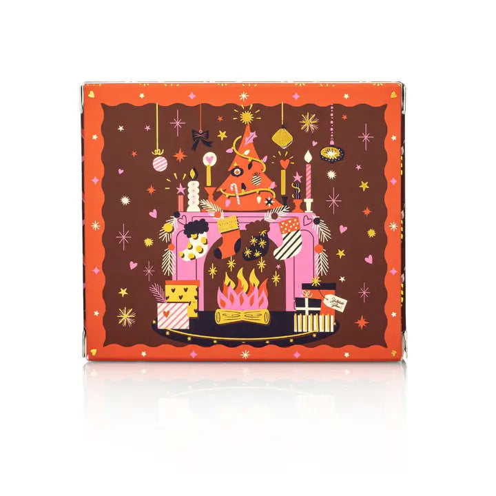 Old Whaling Co Yuletide Glow Bar Soap with festive holiday-themed packaging