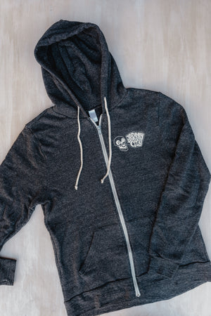 Hoodie Sweatshirt: Jersey City Screaming Skull