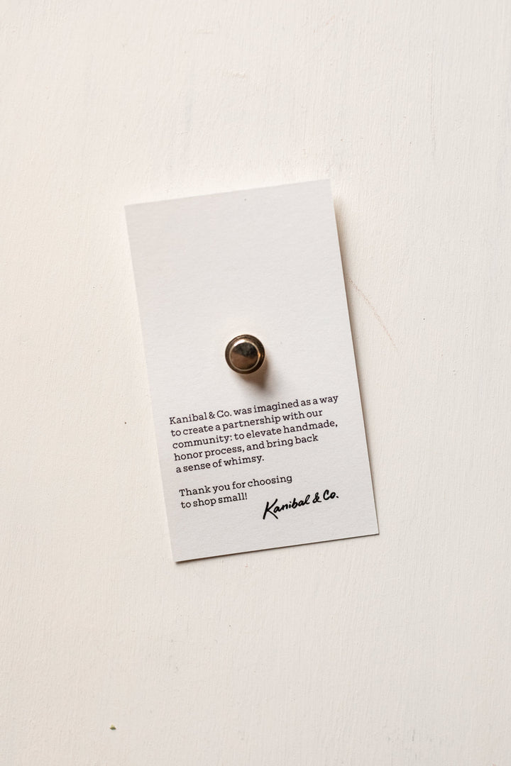 back of pin on cardstock