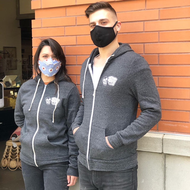 Hoodie Sweatshirt: Jersey City Screaming Skull