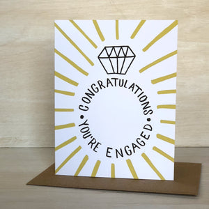 Card: You're Engaged, Ring Bling