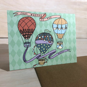 Card: Hot Air Balloons, Moxie Fox