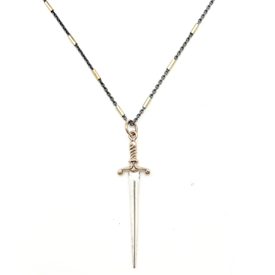 Necklace: Sword 2-toned Dagger
