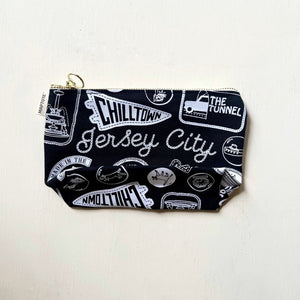 Zip Pouch: Jersey City Pins + Patches