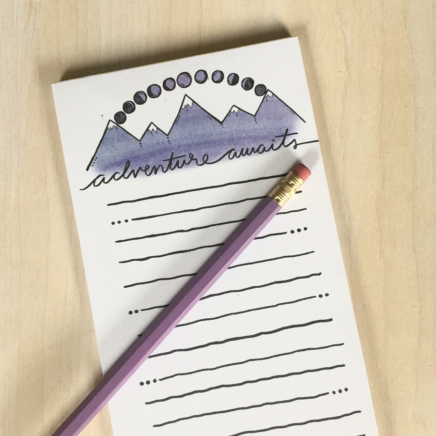 Adventure Awaits (Mountains) Notepad