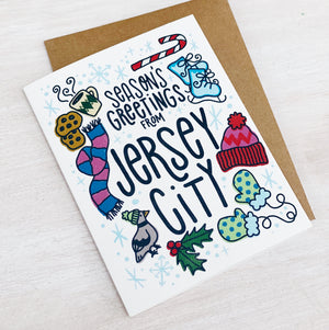 Card: Holiday Icons in Jersey City