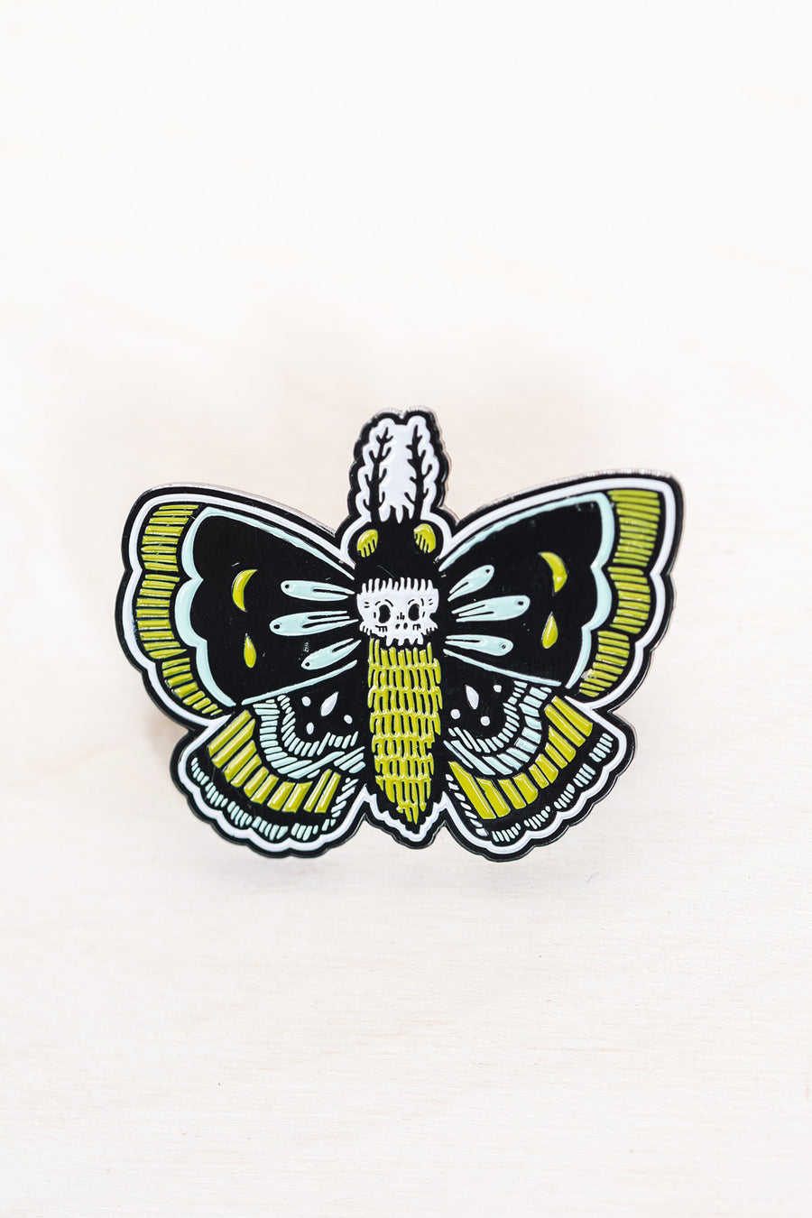 Enamel Pin: Death's Head Moth, 2"