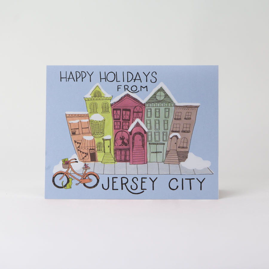 Card: Happy Holidays from Jersey City, Moxie Fox