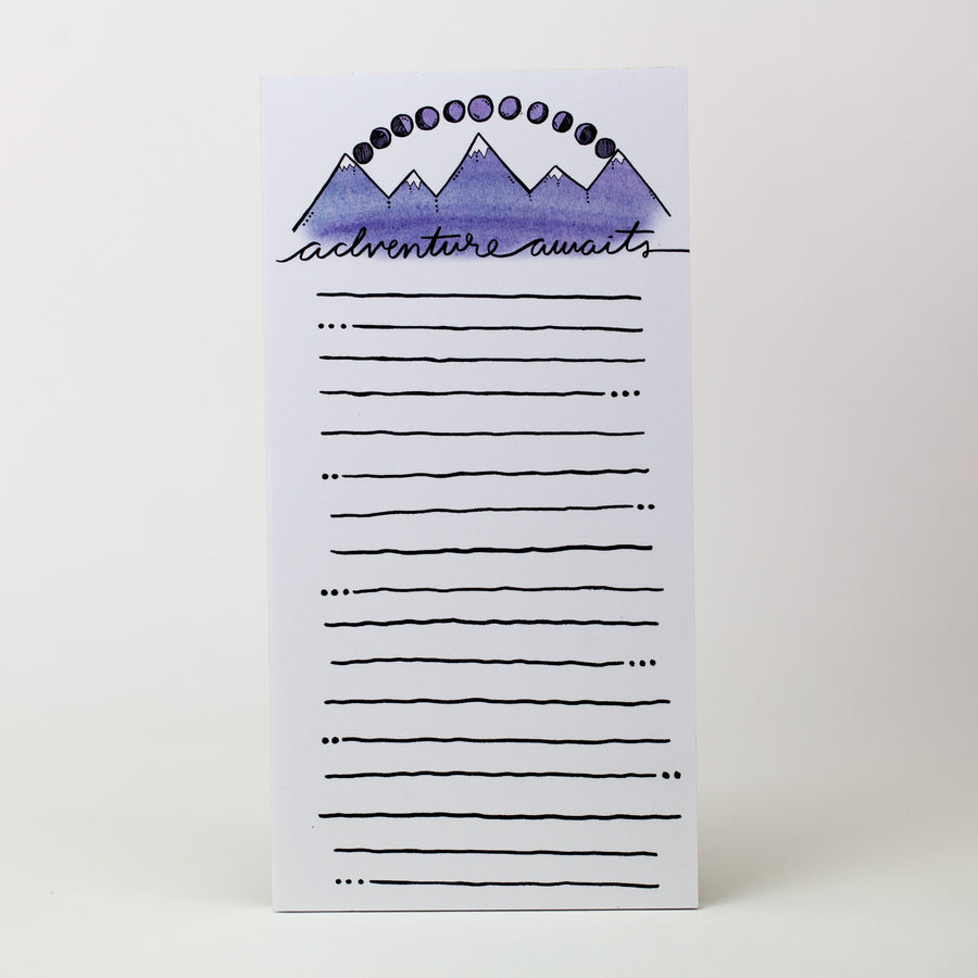 Adventure Awaits (Mountains) Notepad