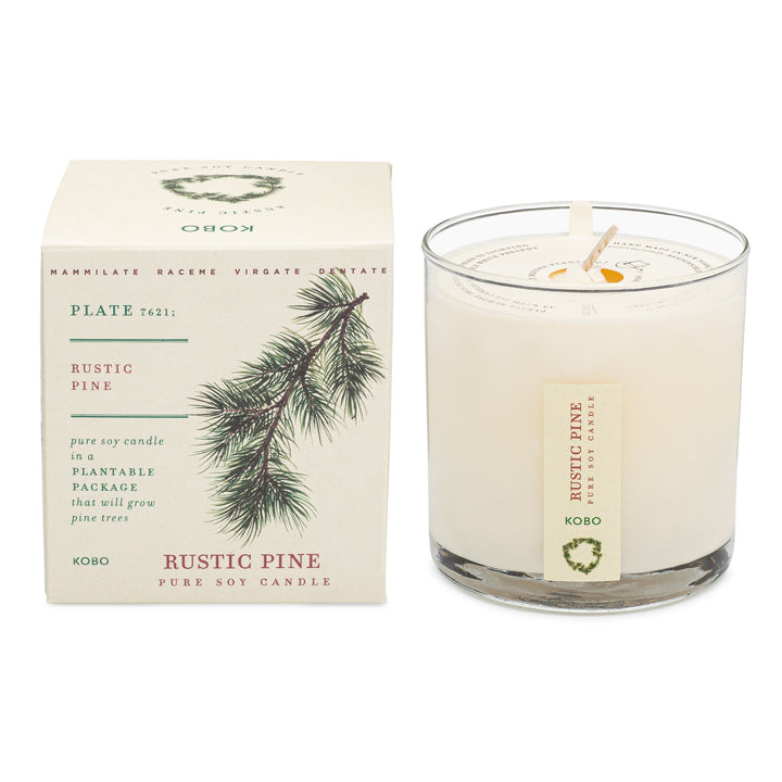Candle: Rustic Pine, Plant the Box Collection