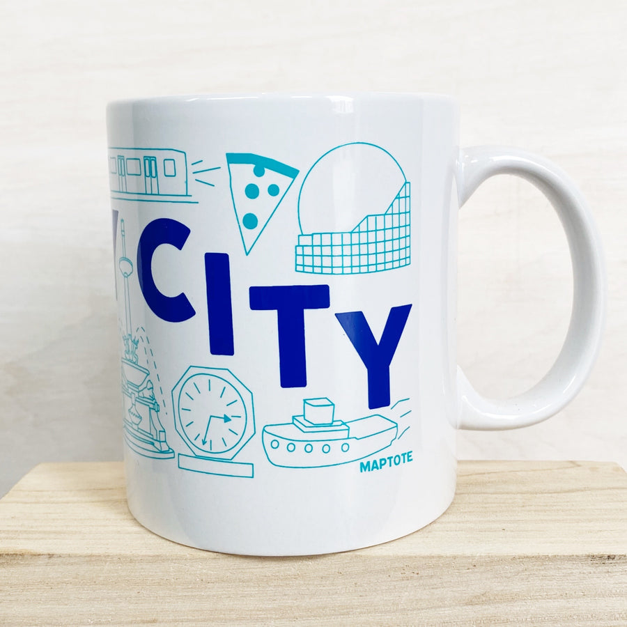 Mug: Jersey City Map w. Bag, 11oz