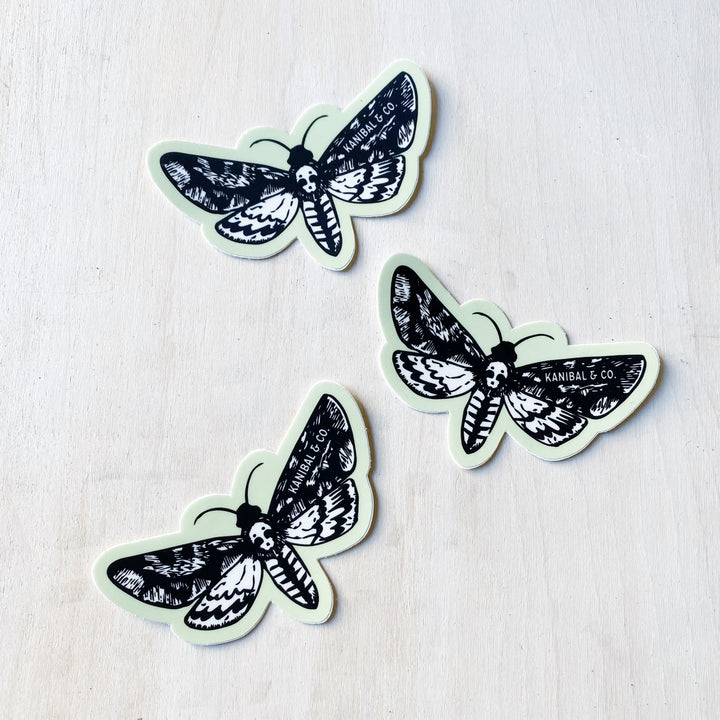 Sticker Pack: Moth - Kanibal + Co, Set of 3