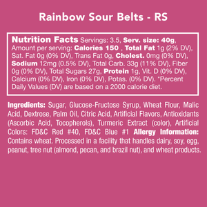 Candy Club: Rainbow Sour Belts