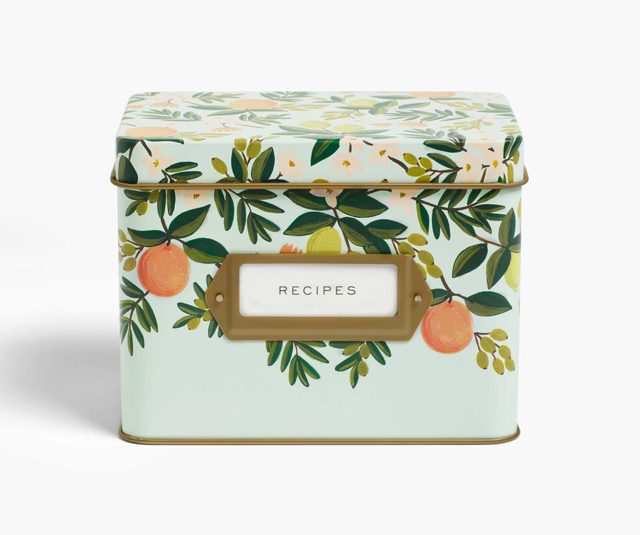 Recipe Tin: Citrus Floral