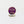 future is unclear enamel pin by Kanibal Co with purple glitter and gold lettering shaped like a crystal ball