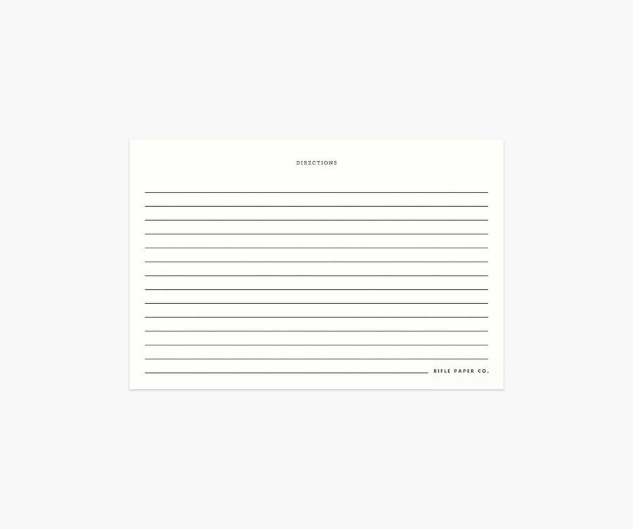 Recipe Cards: Charcoal Spoon, Set of 12