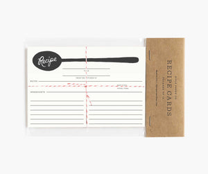 Recipe Cards: Charcoal Spoon, Set of 12