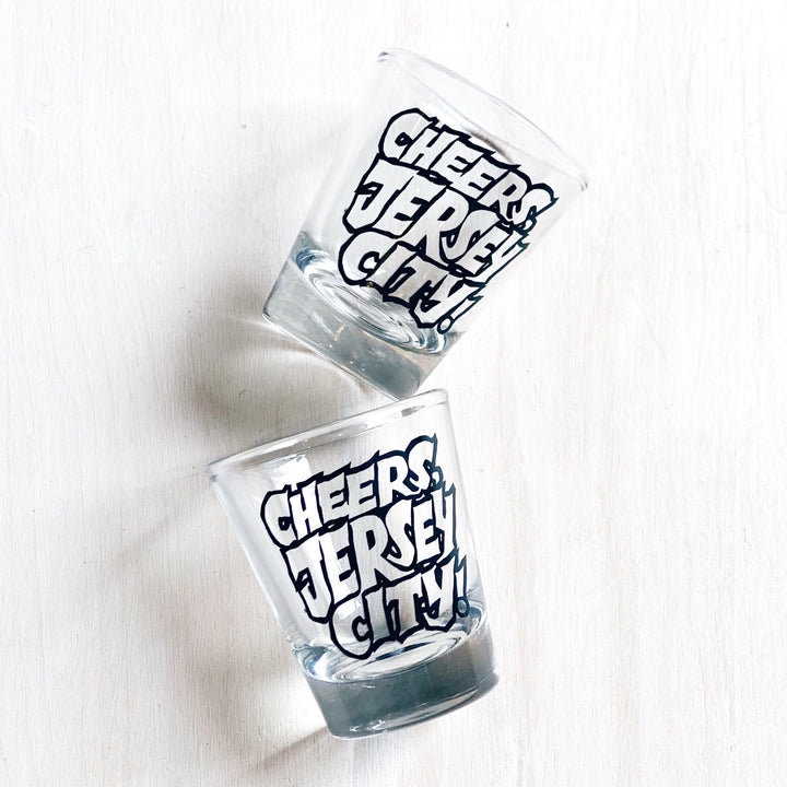 Shot Glass: Cheers, Jersey City - S/2