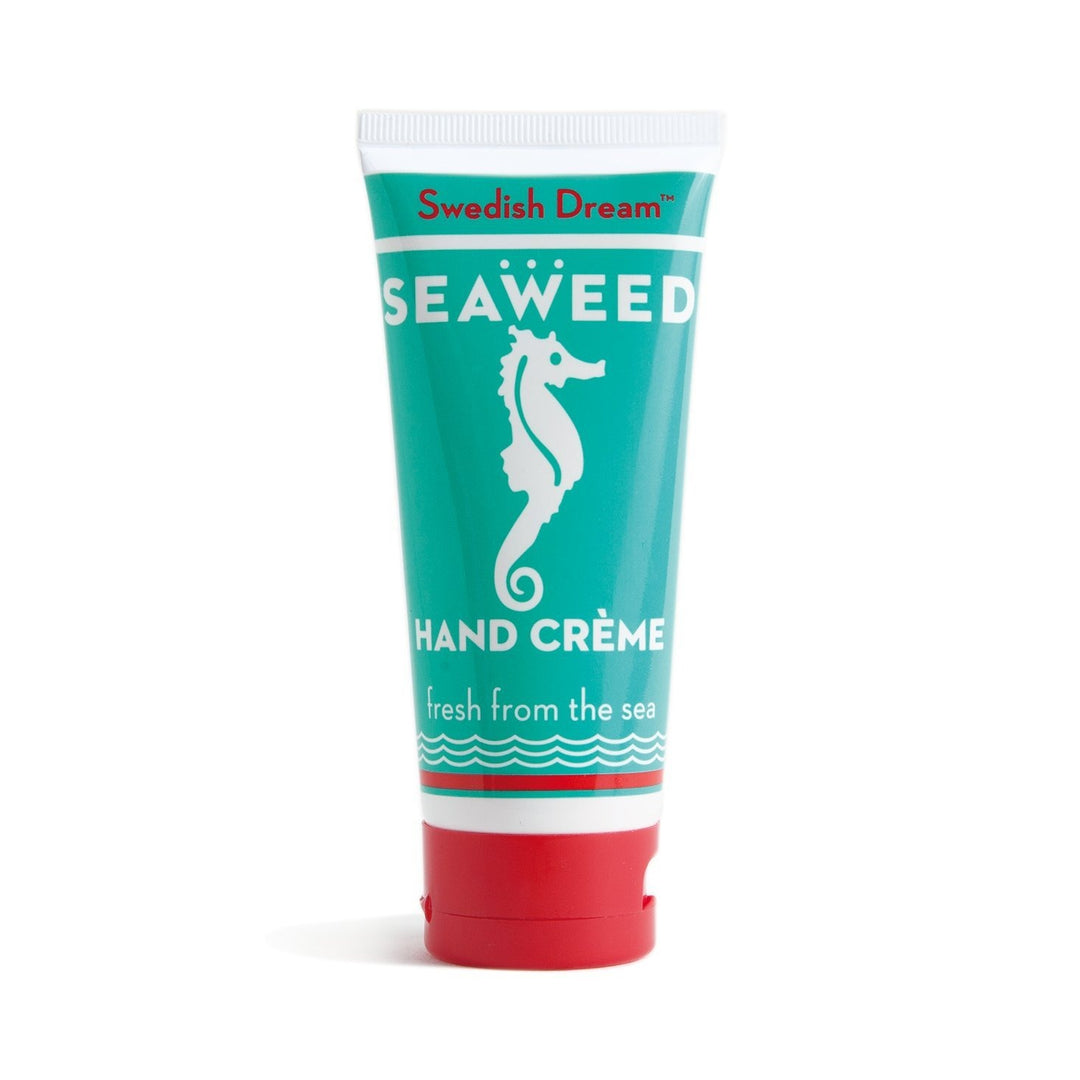 Kalastyle Soap Co seaweed hand cream tube with seahorse design and fresh from the sea label